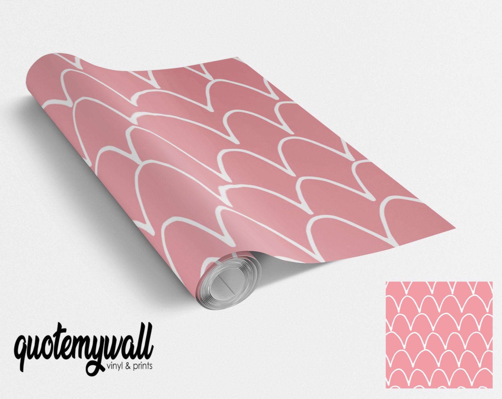 Arch Lines Light Pink Vinyl Furniture Wrap