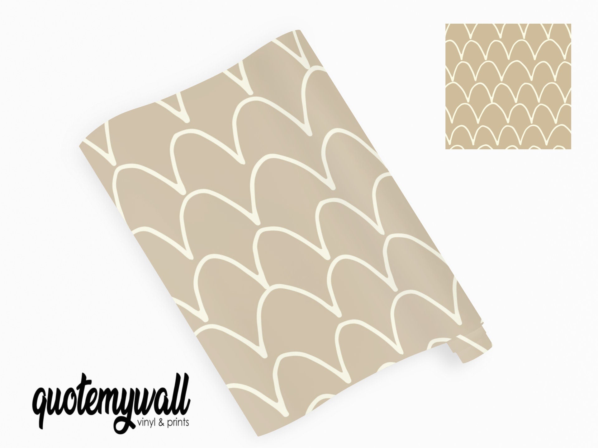 Arch Lines Beige/Light Brown Vinyl Wrap