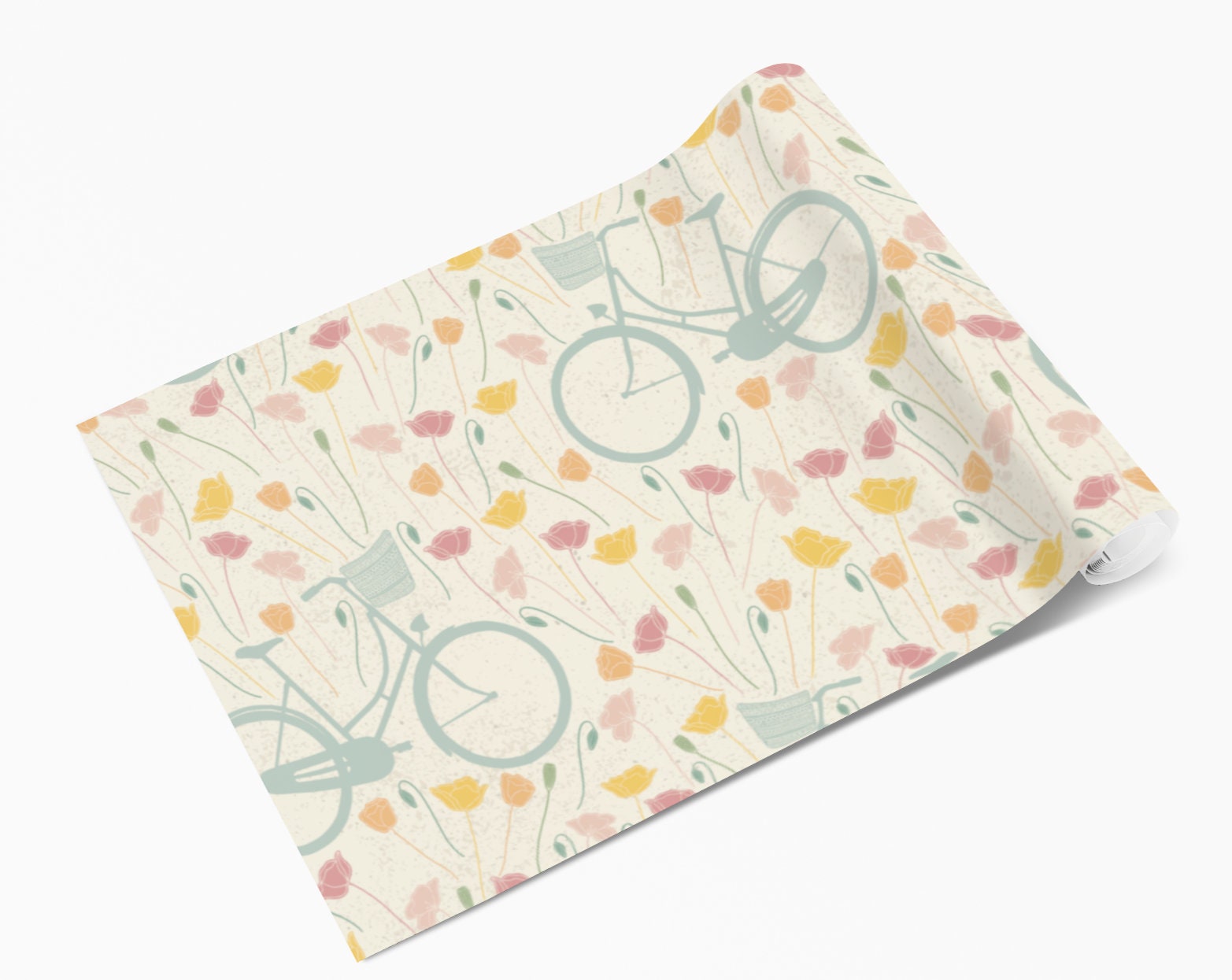 Flowers & Bikes Vinyl Sticker Wrap