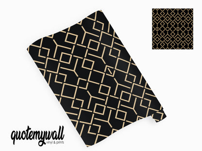 Art Deco Gold Geometric Pattern Vinyl Wrap