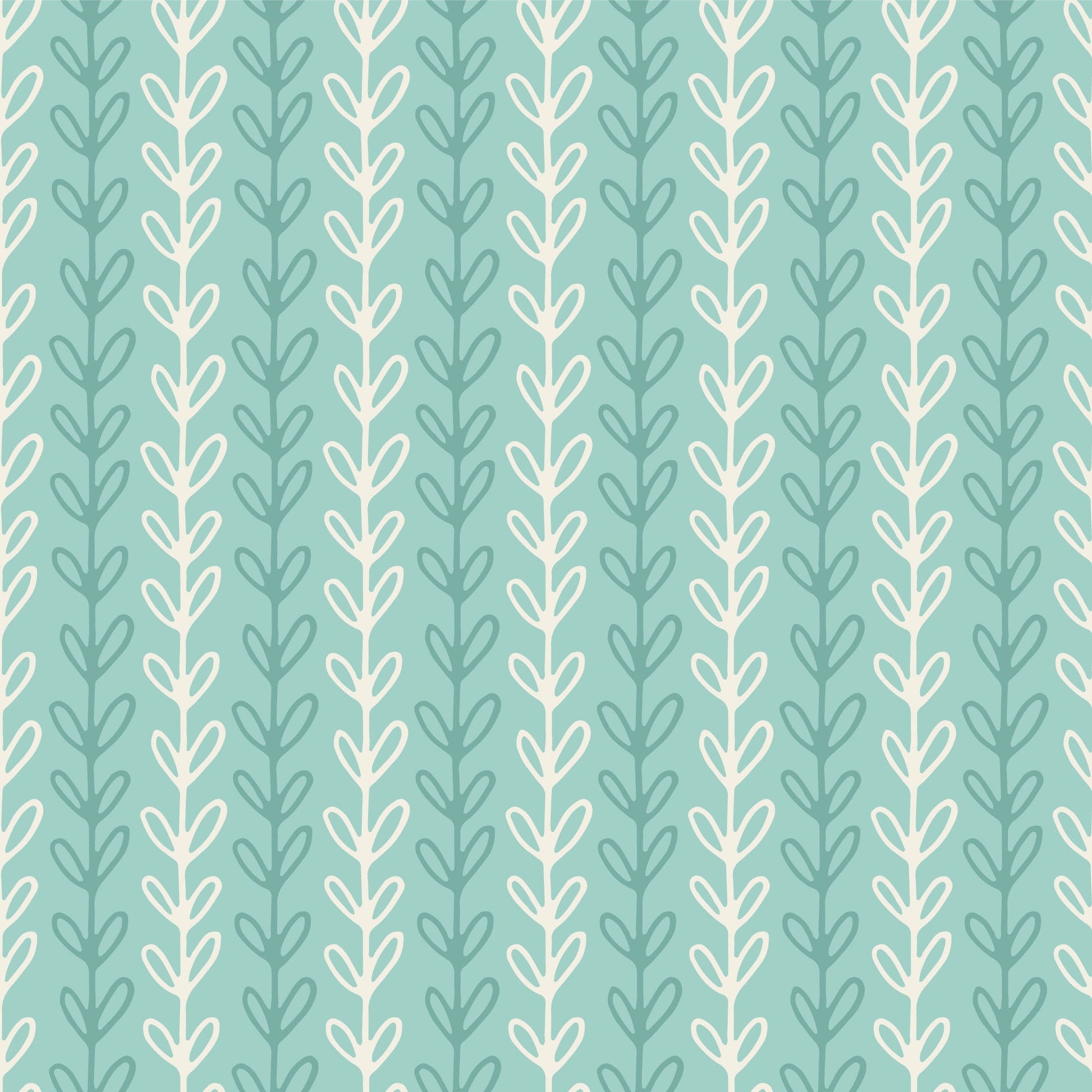 Mint Vine Floral Vinyl Window/Furniture Wrap