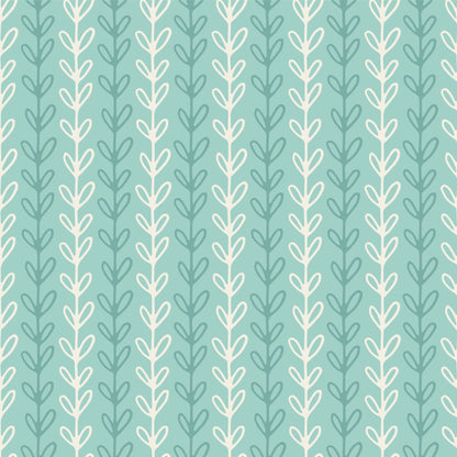 Mint Vine Floral Vinyl Window/Furniture Wrap