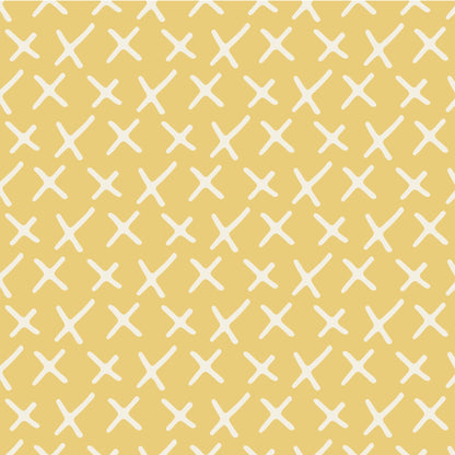 Yellow Cross Pattern Vinyl Window/Furniture Wrap