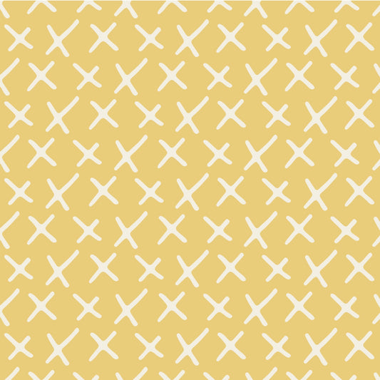 Yellow Cross Pattern Vinyl Window/Furniture Wrap