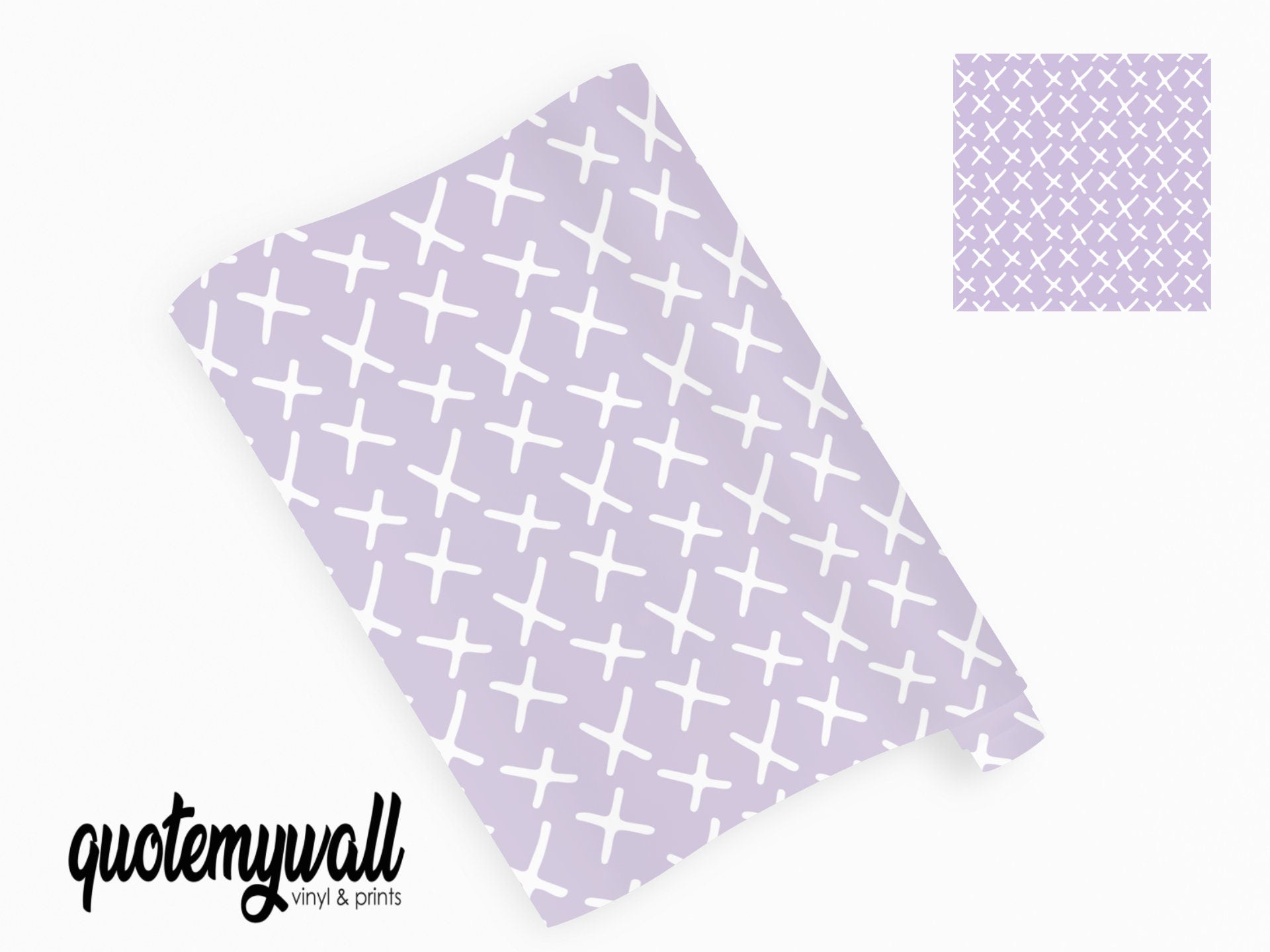 Purple Cross Pattern Vinyl Window/Furniture Wrap