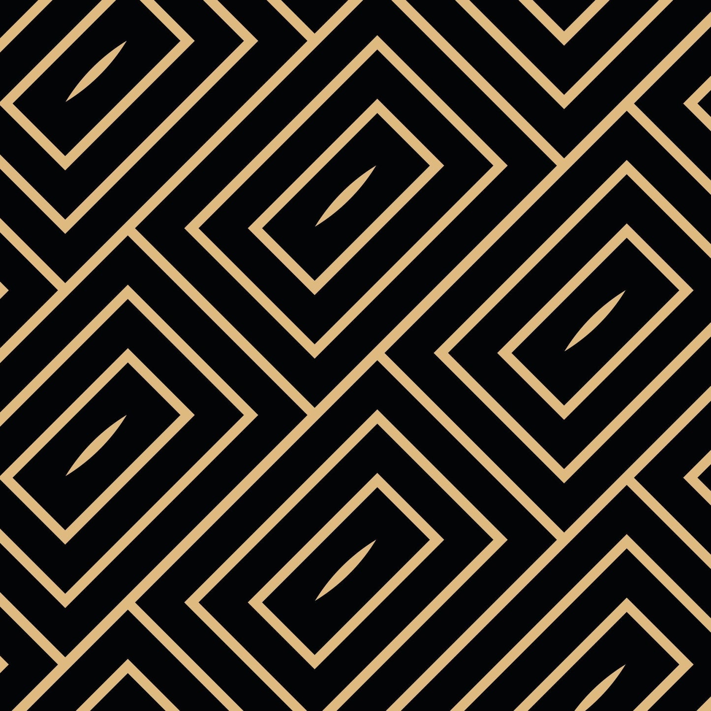 Gold Square Pattern Geometric Art Deco Vinyl Wrap