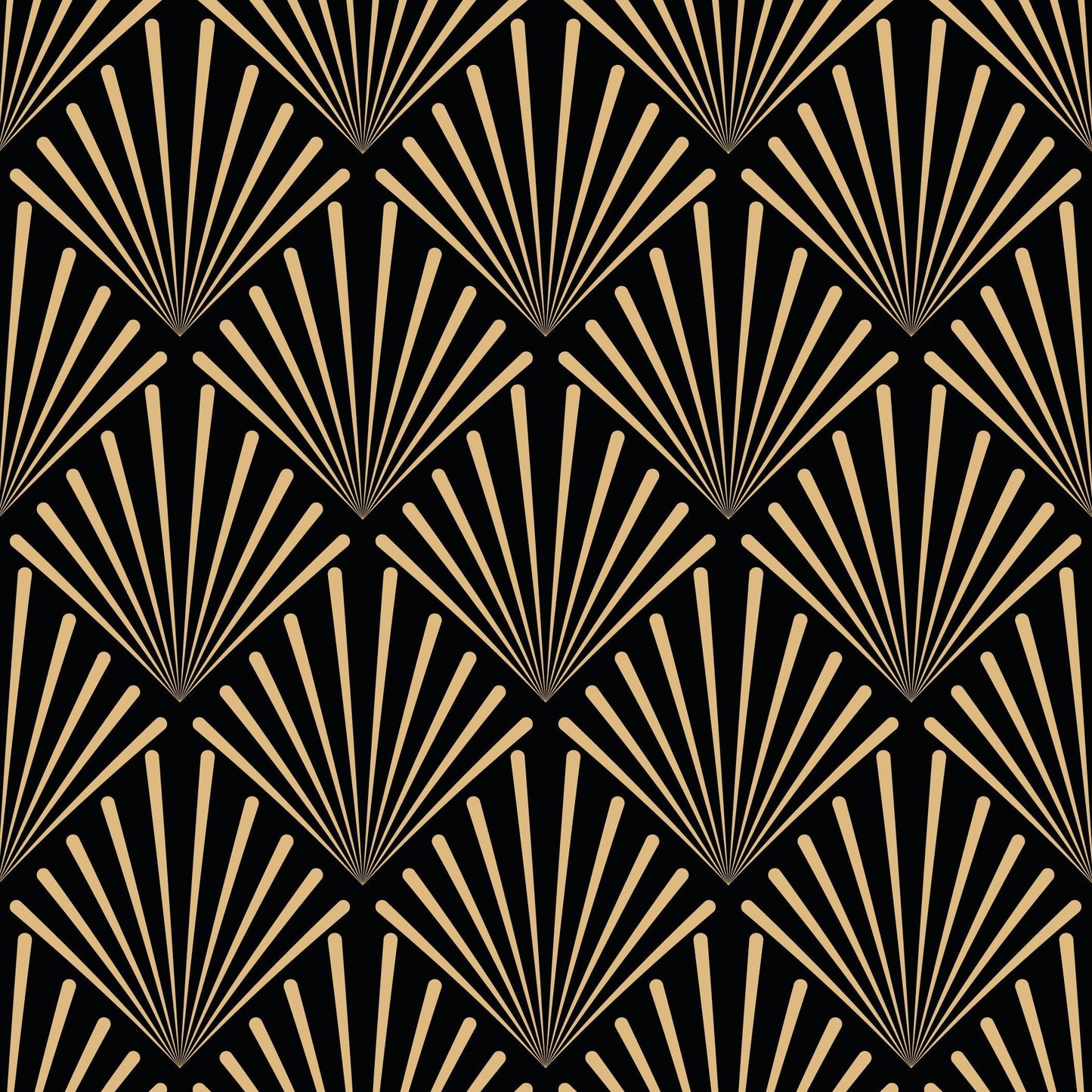 Art Deco Gold Square Pattern Vinyl Furniture Wrap