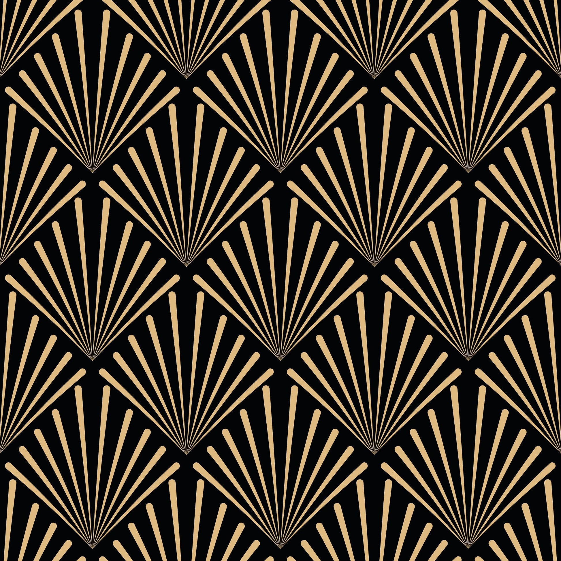 Art Deco Gold Square Pattern Vinyl Furniture Wrap