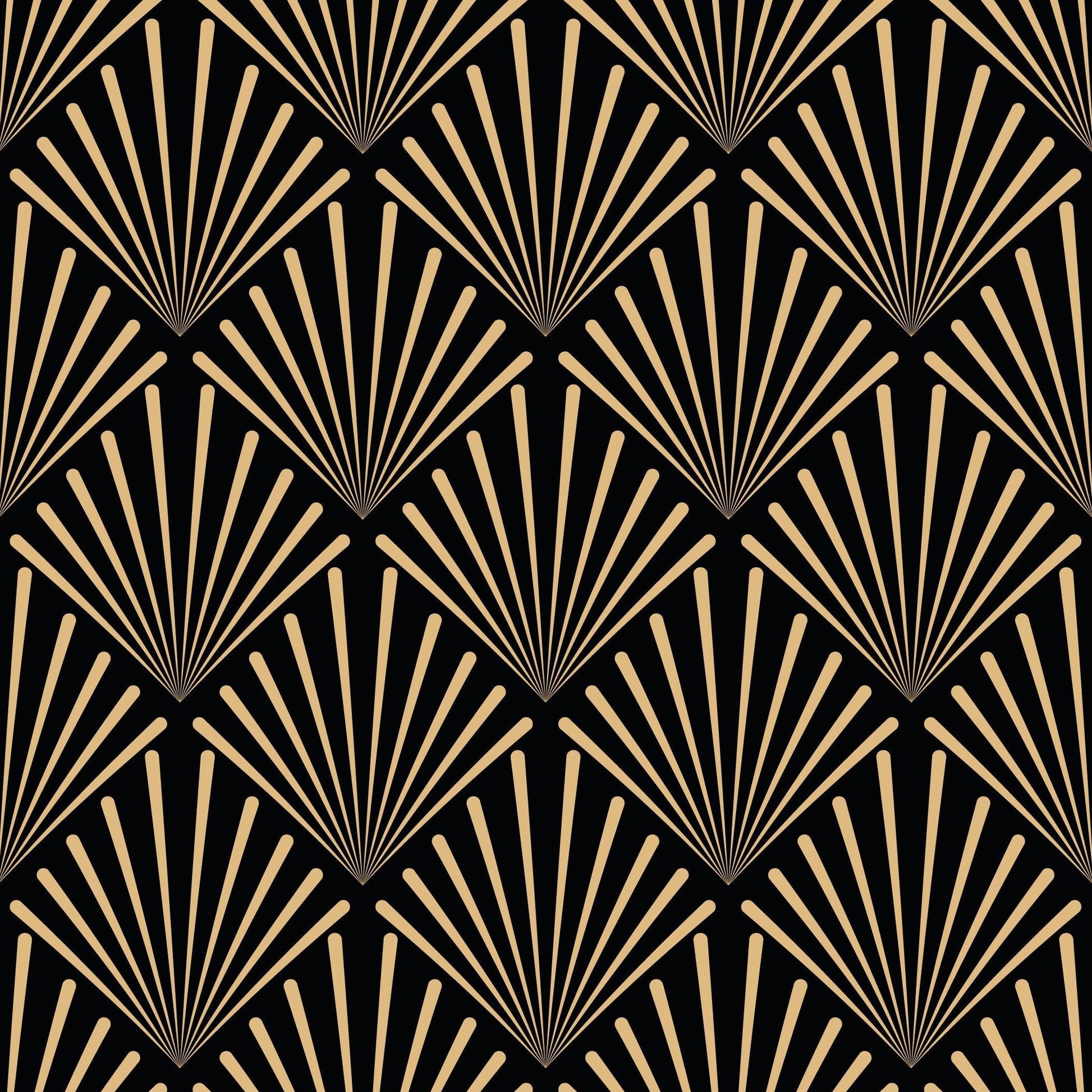 Art Deco Gold Square Pattern Vinyl Furniture Wrap