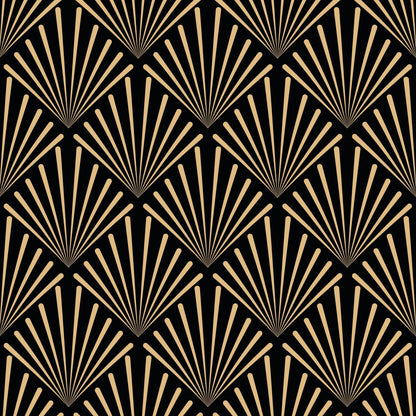 Art Deco Gold Square Pattern Vinyl Furniture Wrap
