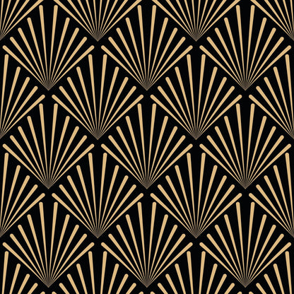 Art Deco Gold Square Pattern Vinyl Furniture Wrap