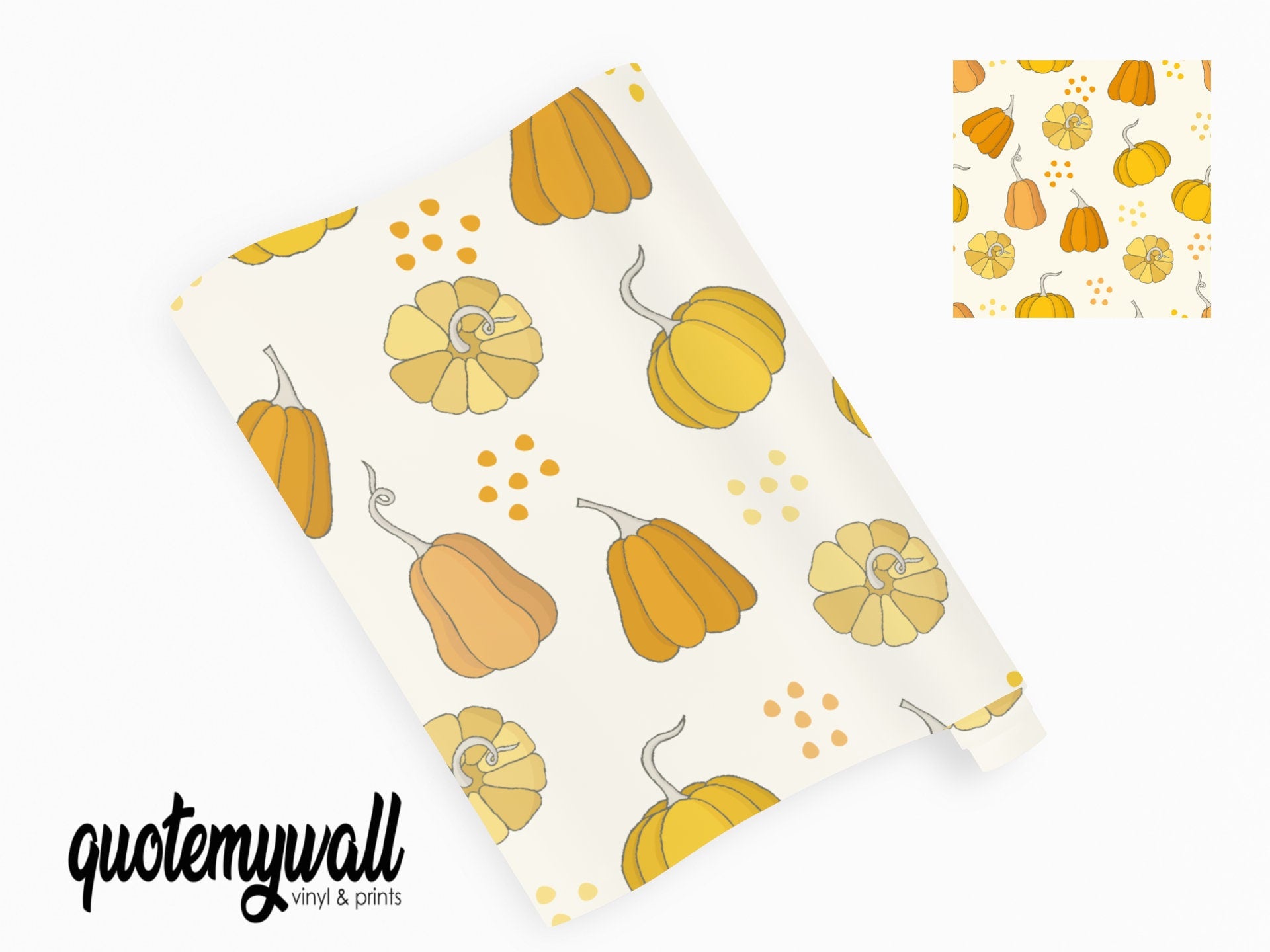 Pumpkin Pattern Vinyl Wrap