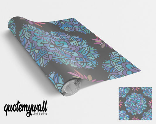 Mandala Floral Pattern Vinyl Furniture Wrap