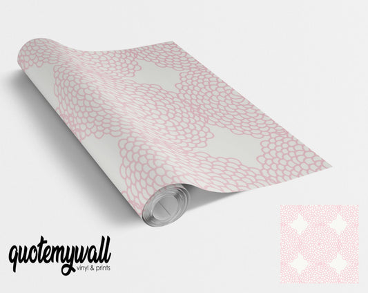 Light Pink Mandala Pattern Vinyl Furniture Wrap