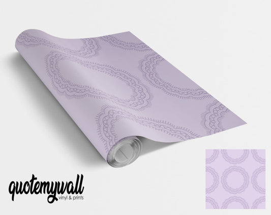 Purple Mandala Pattern Vinyl Furniture Wrap