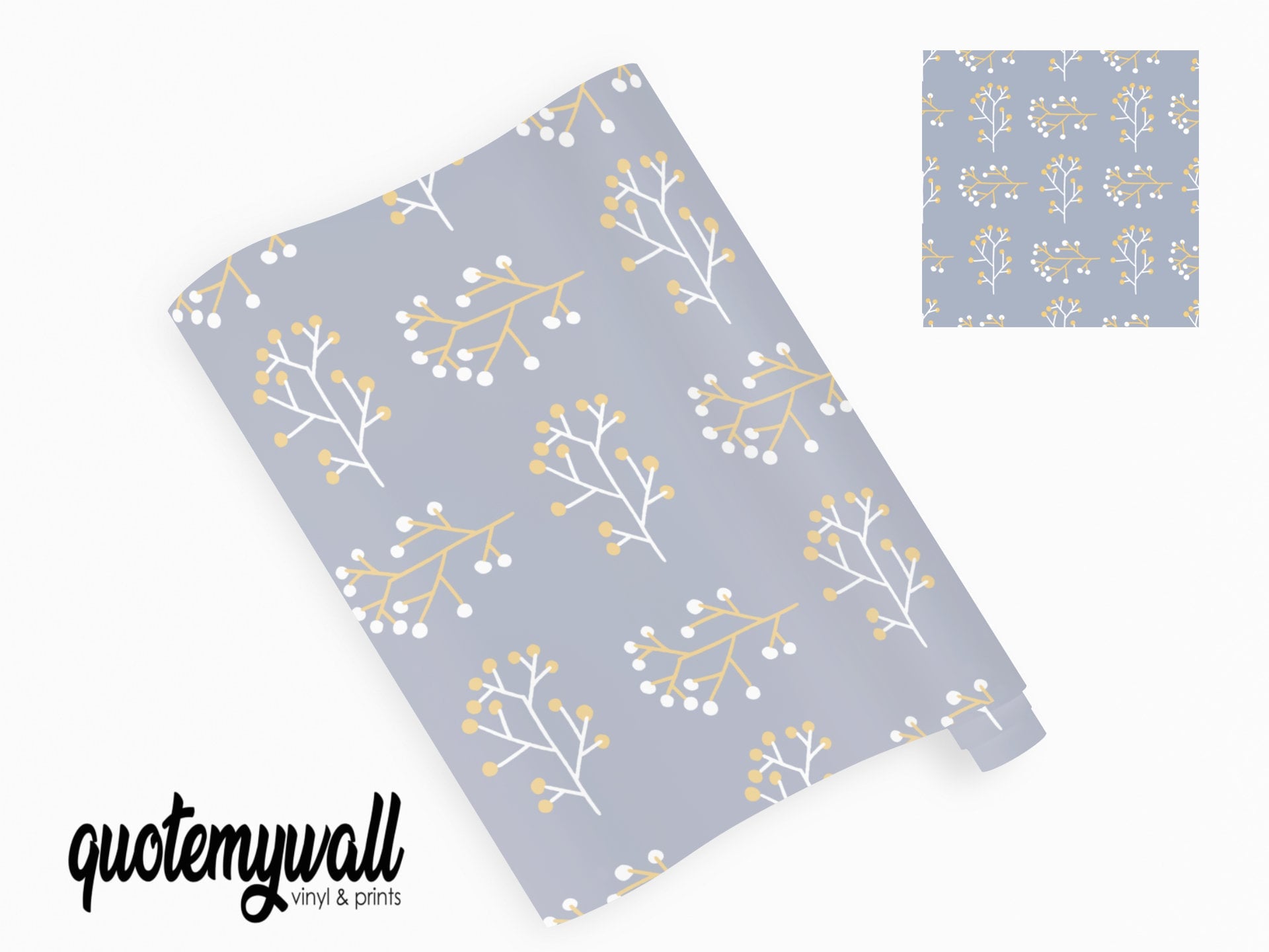Purple Floral Vinyl Furniture Wrap