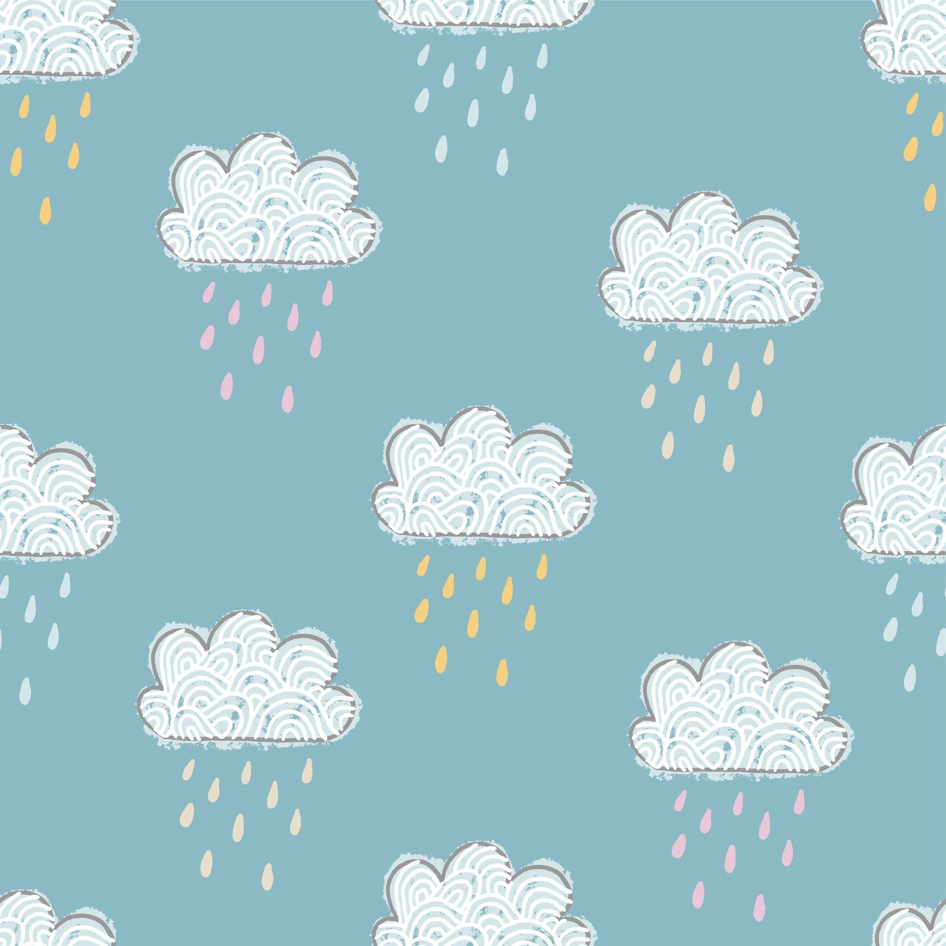 Rain Clouds Pattern Vinyl Furniture Wrap