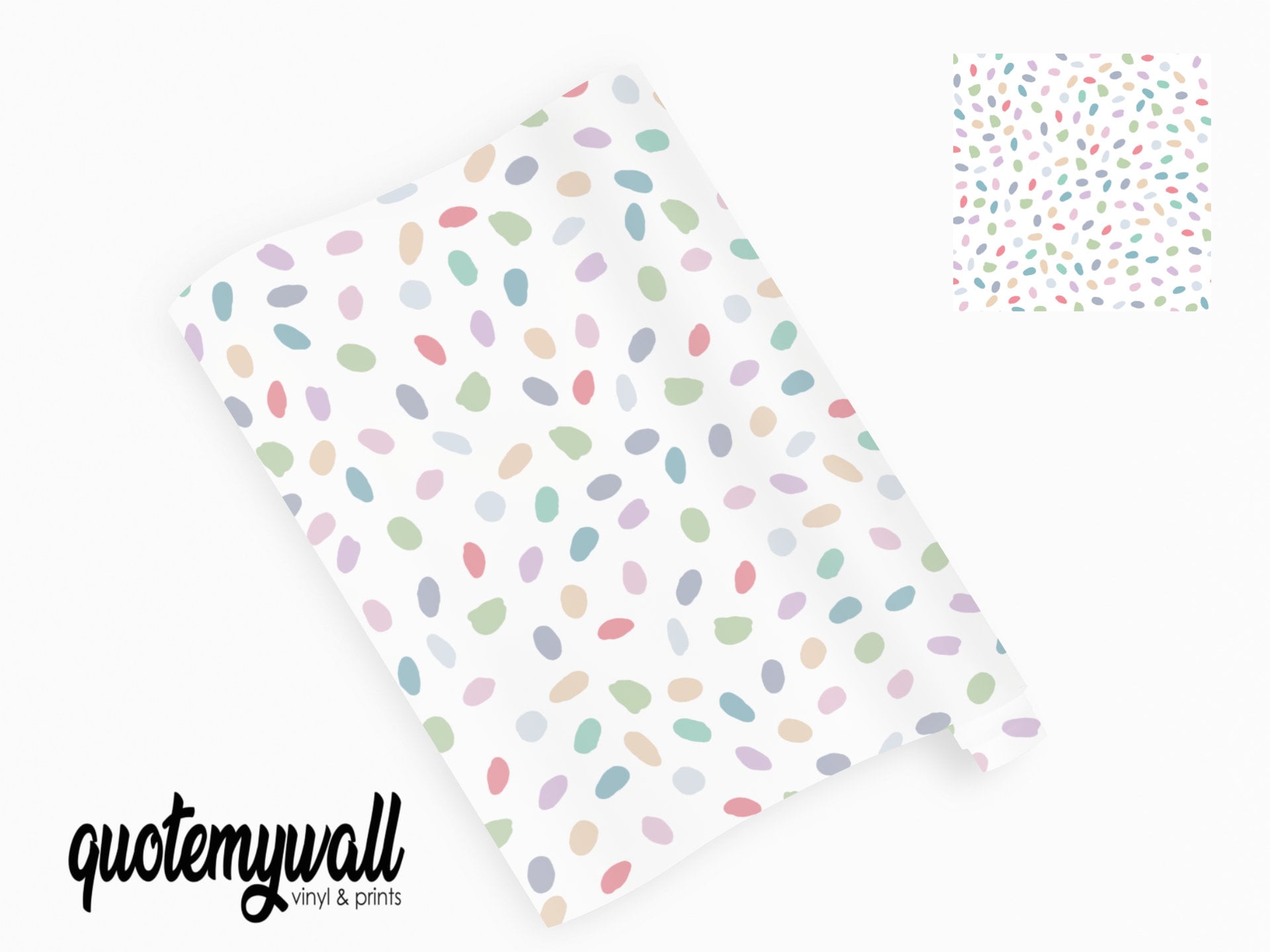 Coloured Polka Dots Pattern Vinyl Wrap