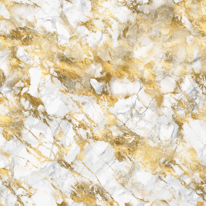 White & Thick Gold Marble Vinyl Furniture Wrap