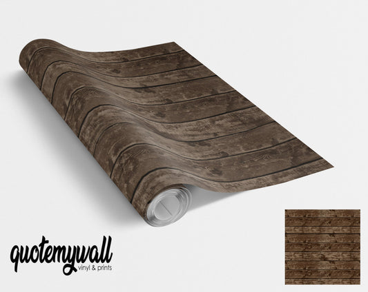 Dark Wood Pattern Vinyl Furniture Wrap