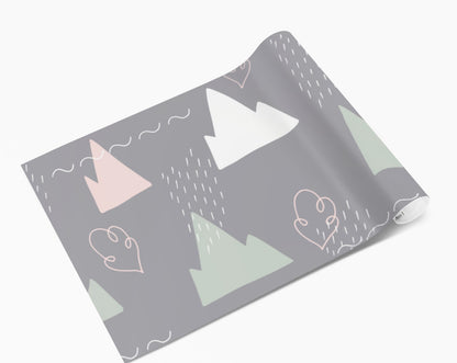 Hand Drawn Mountains Scandinavian Vinyl Wrap