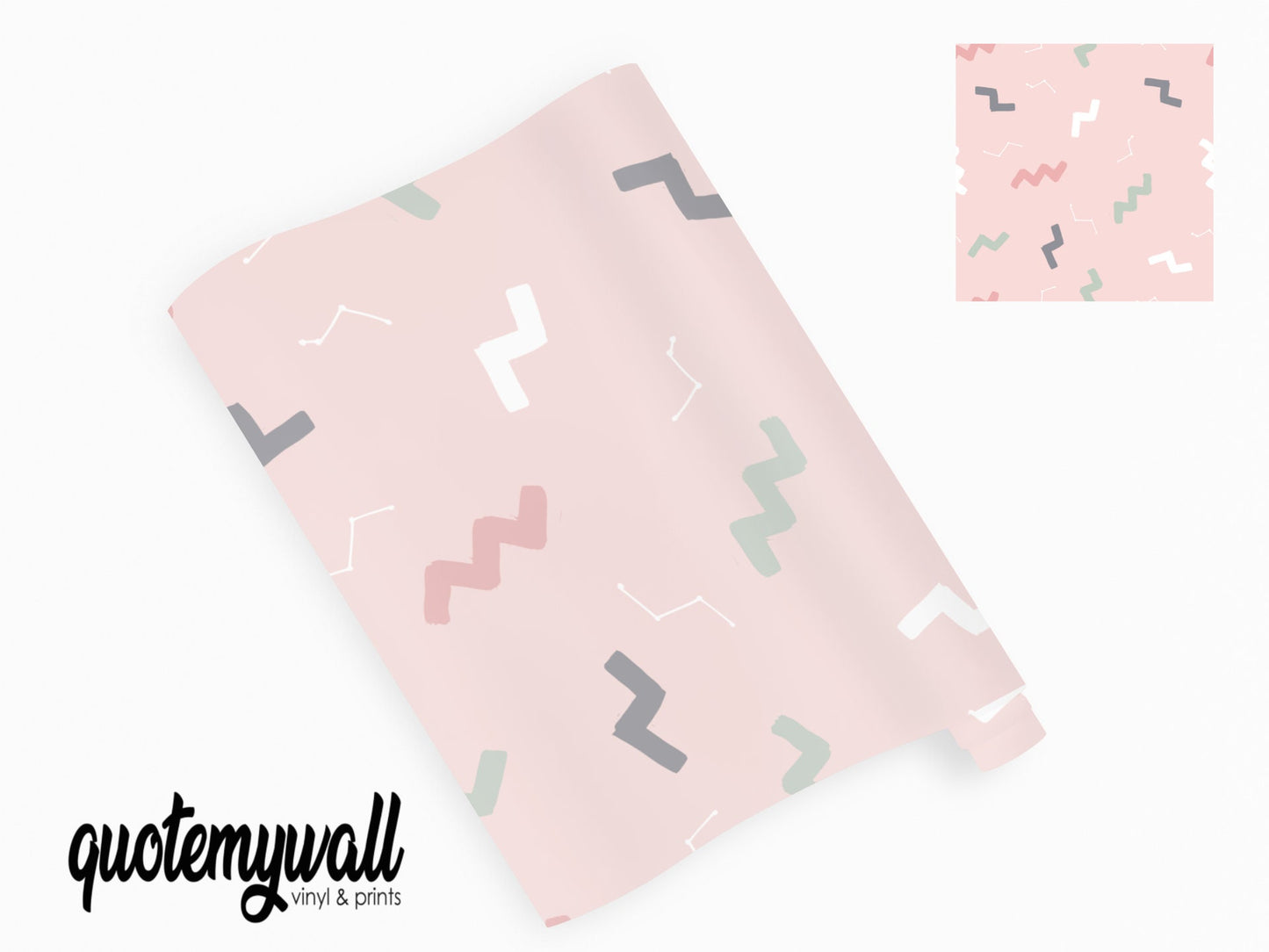 Pink Lightning Pattern Vinyl Furniture Wrap