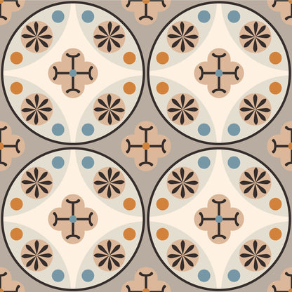 French Tiles Blue/Yellow Vinyl Wrap