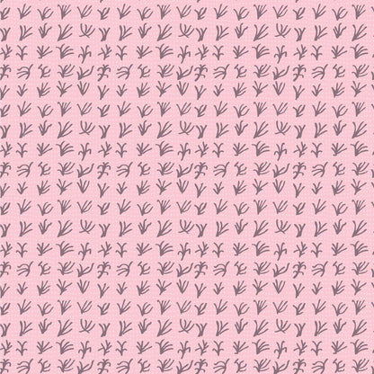 Hand Drawn Pink Plant Pattern Vinyl Sticker Wrap