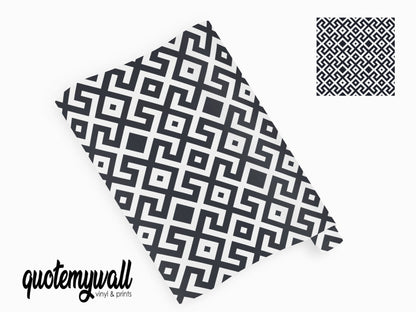 Geometric Square Pattern Tile Wrap