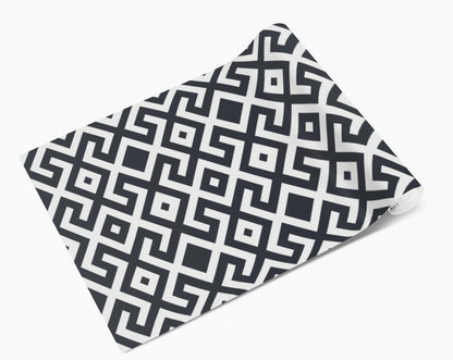 Geometric Square Pattern Tile Wrap