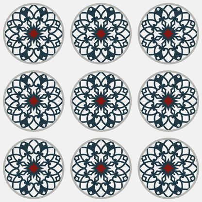 Circular Pattern Tile Wrap Adhesive Sticker