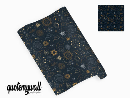 Constellations/Star & Moons Vinyl Furniture Wrap