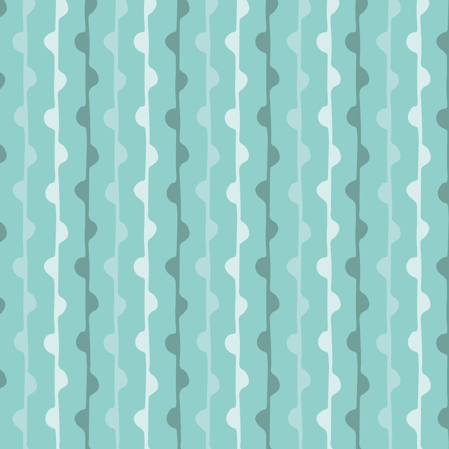 Mint Green  Squiggles Pattern Vinyl Wrap