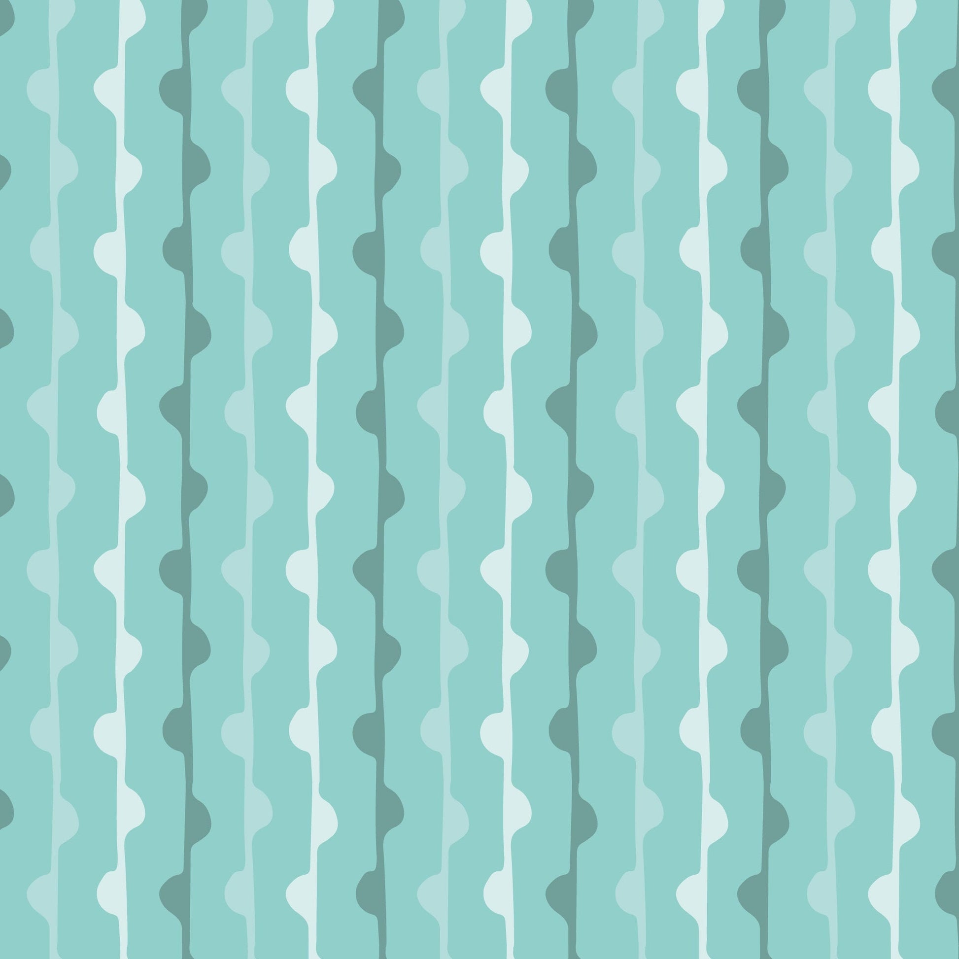 Mint Green  Squiggles Pattern Vinyl Wrap