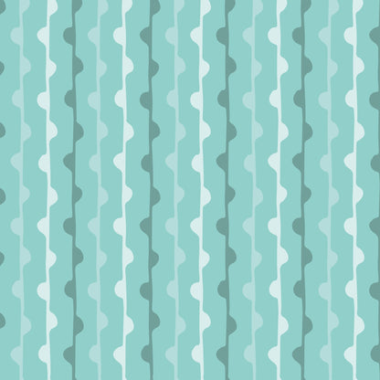 Mint Green  Squiggles Pattern Vinyl Wrap