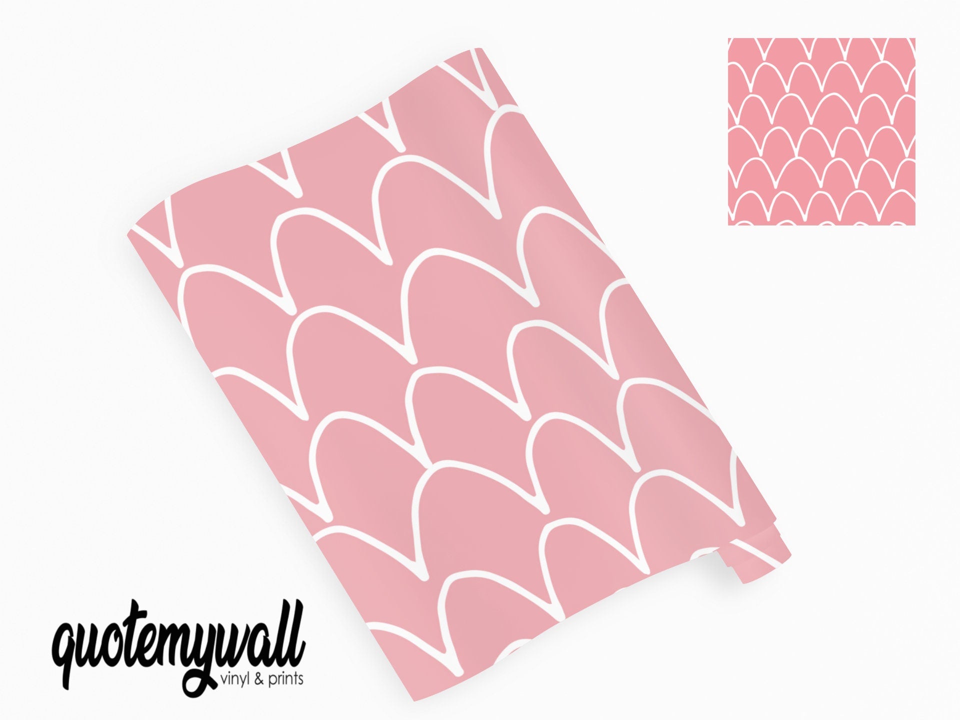 Arch Lines Light Pink Vinyl Furniture Wrap