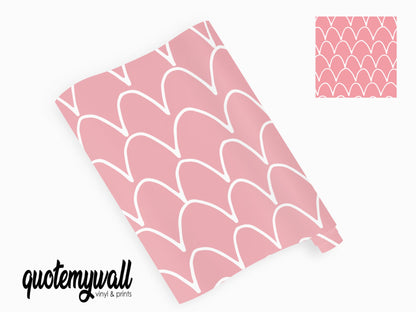 Arch Lines Light Pink Vinyl Furniture Wrap