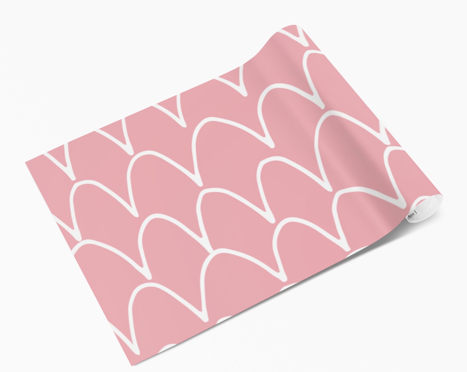Arch Lines Light Pink Vinyl Furniture Wrap