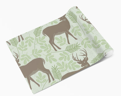 Deer & Leaf Pattern Vinyl Sticker Wrap