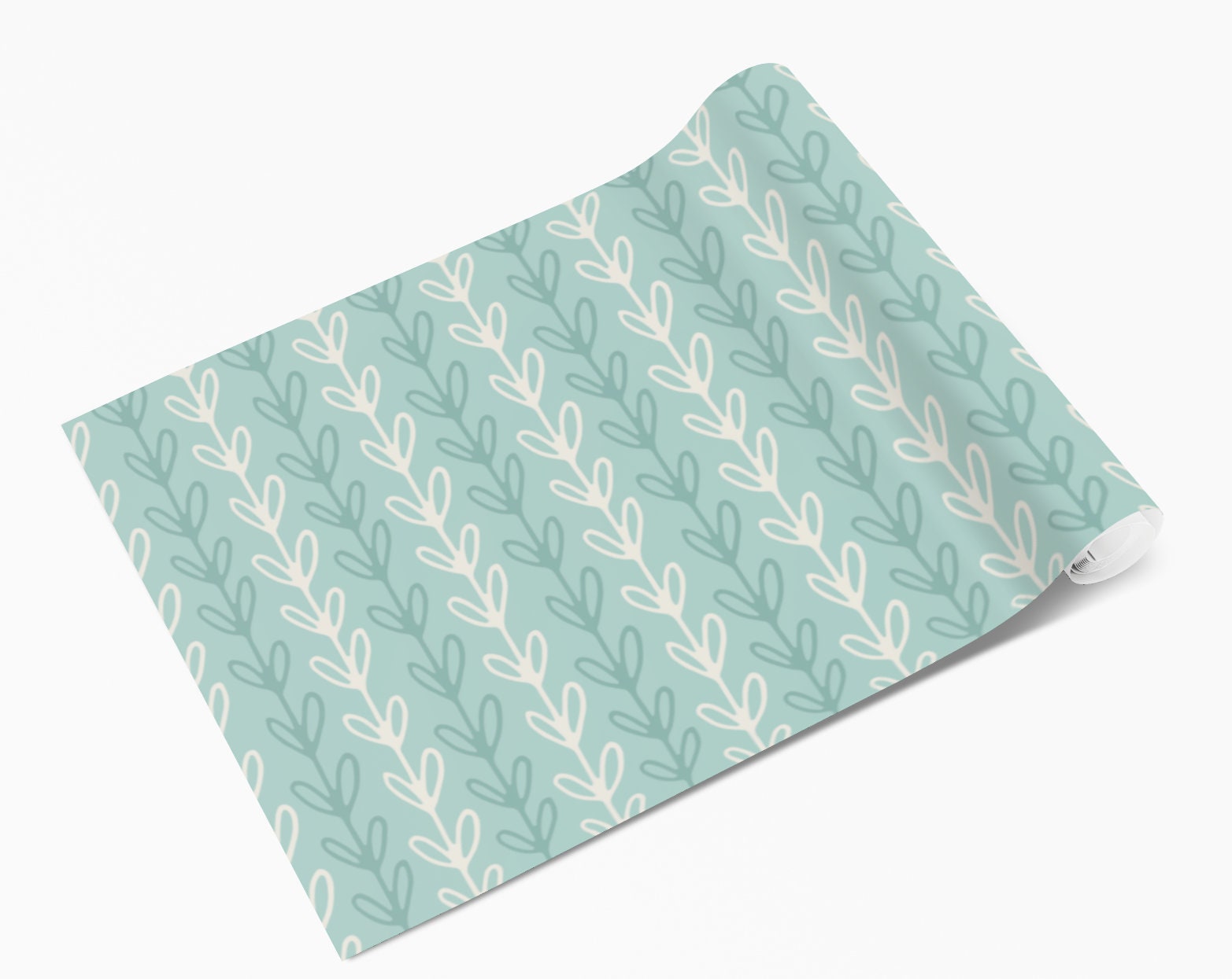 Mint Vine Floral Vinyl Window/Furniture Wrap