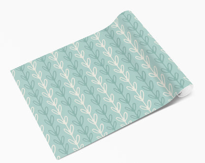Mint Vine Floral Vinyl Window/Furniture Wrap
