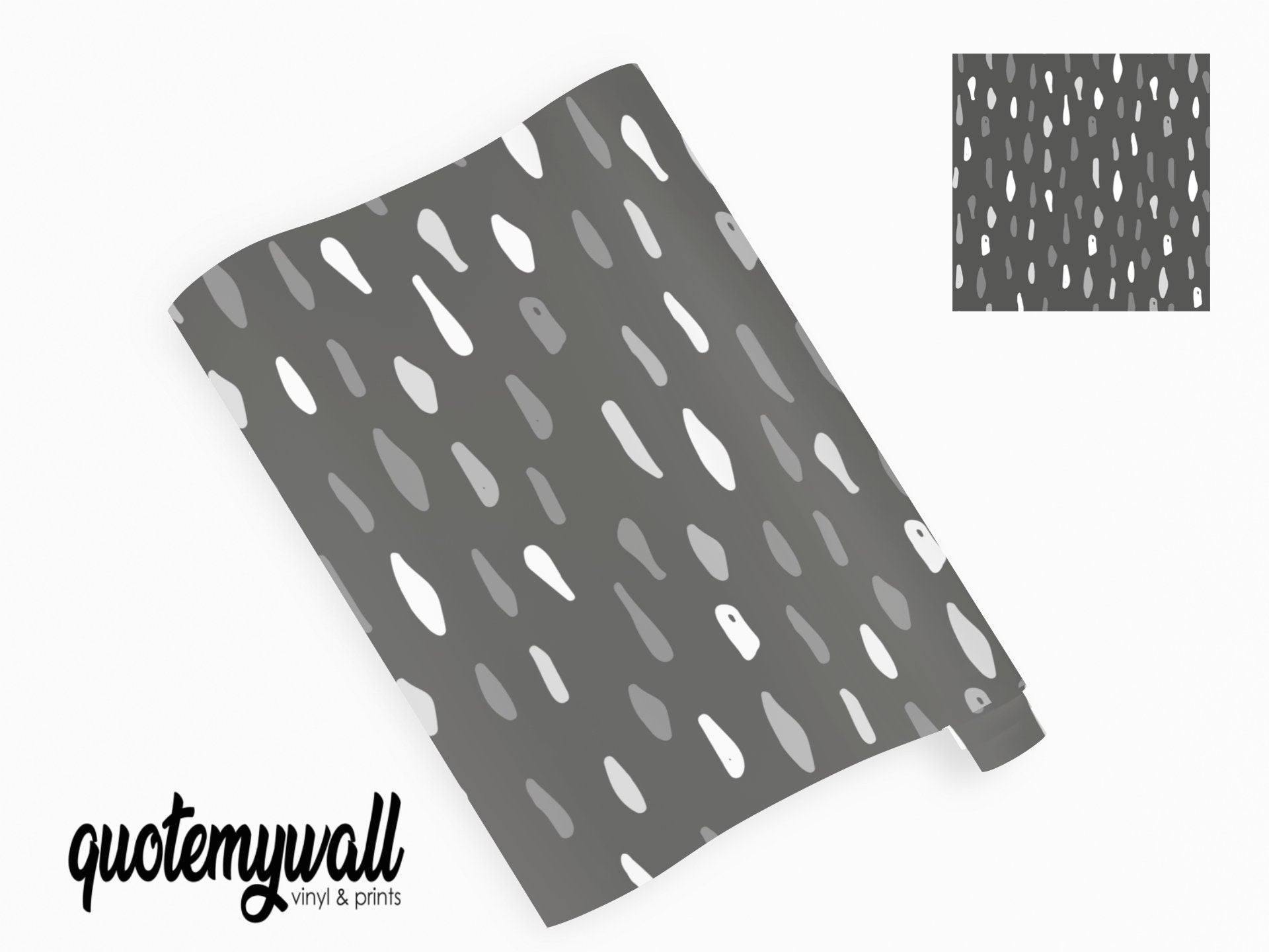 Dark Grey Dash Pattern Vinyl Window/Furniture Wrap