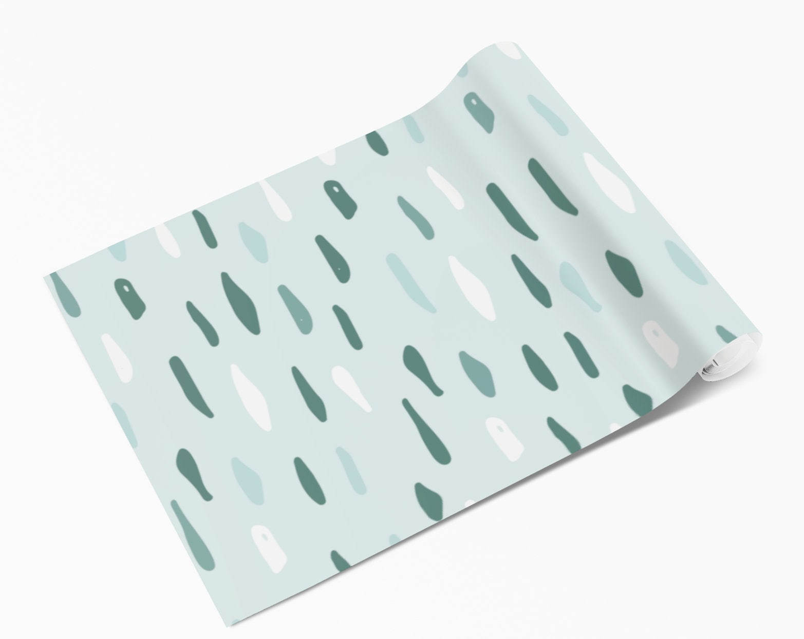 Green Dash Pattern Vinyl Window/Furniture Wrap