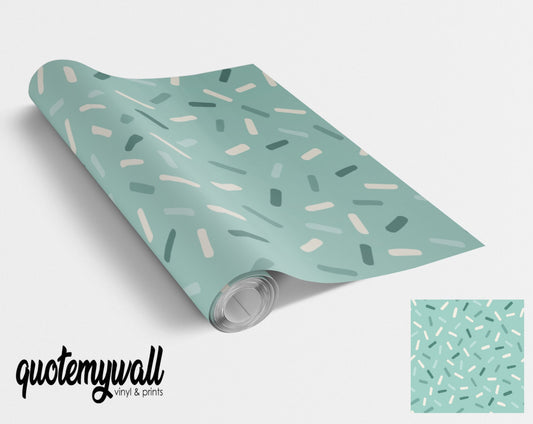 Mint Green Sprinkle Pattern Vinyl Wrap