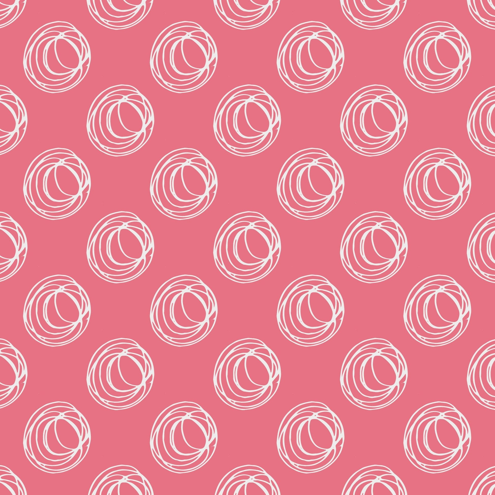 Salmon Squiggle Circles Vinyl Wrap