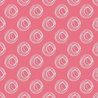 Salmon Squiggle Circles Vinyl Wrap