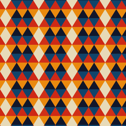 Retro Triangle Pattern Vinyl Wrap