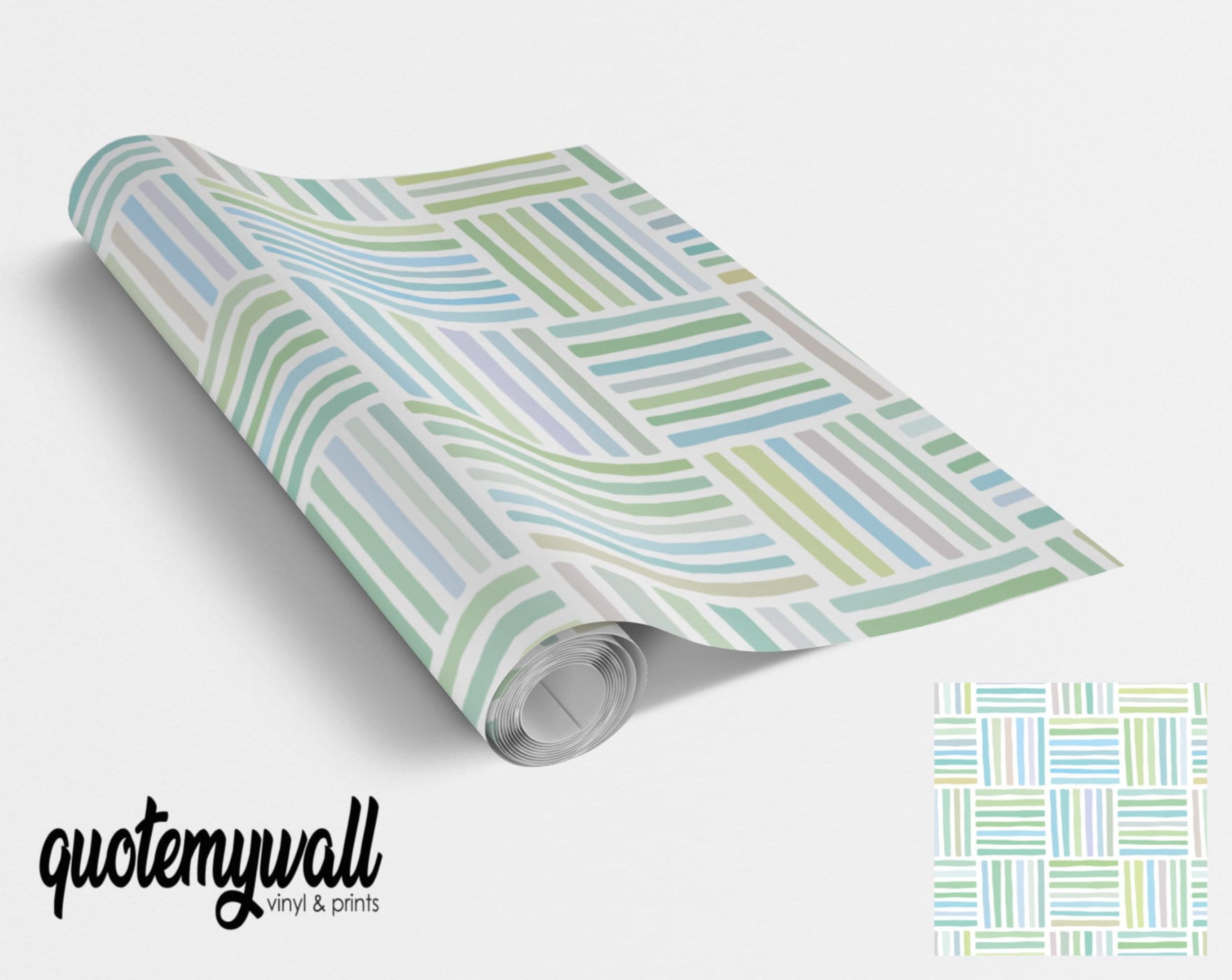 Pastel Lines Pattern Vinyl Furniture Wrap