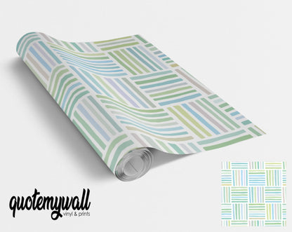 Pastel Lines Pattern Vinyl Furniture Wrap