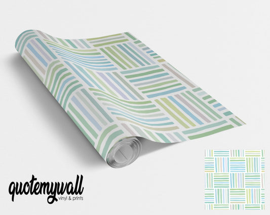Pastel Lines Pattern Vinyl Furniture Wrap